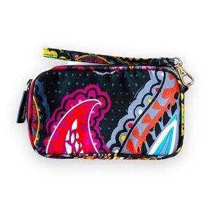 Vera Bradley Tech Case Twilight Paisley New Pouch Wristlet Sports‎ Mom Wallet